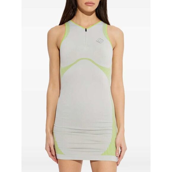 Casablanca Women Sleeveless Dress With A Quarter Zip - Picture 2 of 5